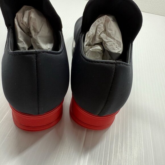 iRi Black Red Neoprene Sneakers Low Top Shoes NIB Designer Women's 8 Waterproof - Picture 8 of 11